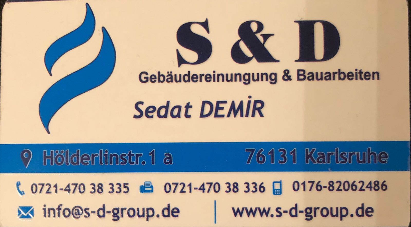 S&D GROUP Gebäudereinigung – Bauarbeiten : ”Gutes Neues Jahr.”