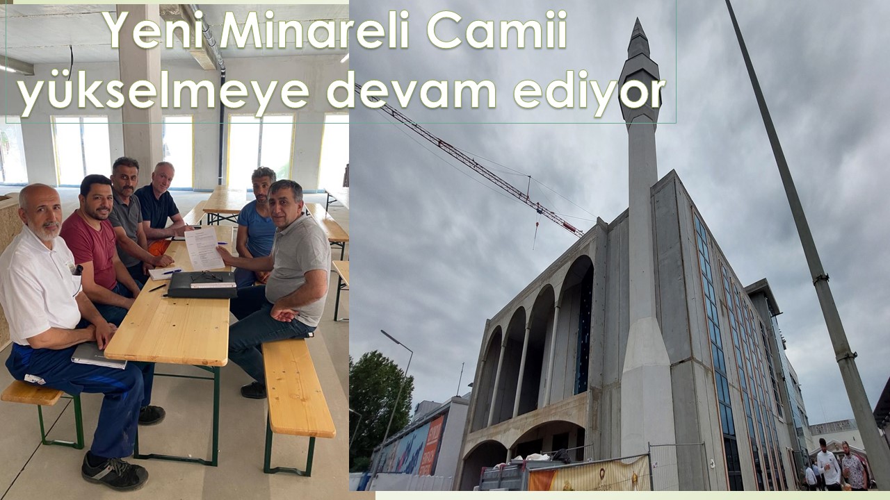 Karlsruhe Yeni Minareli Cami inşaati yükselmeye devam ediyor